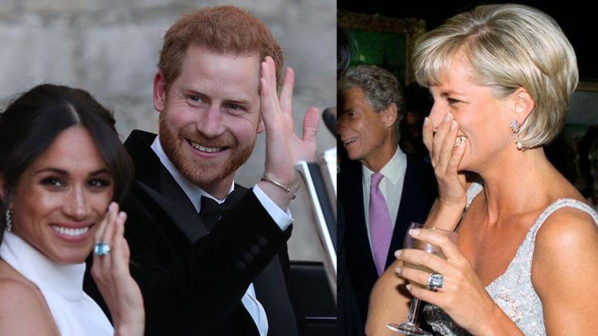 الأمير هاري أهدى ميغان الخاتم الذي كان مفضلاً عند والدته الأميرة ديانا