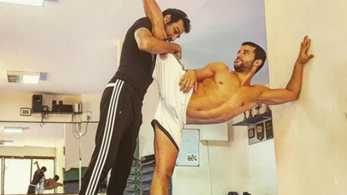 Looking at the pictures closely one can easily notice a transformation in Ramezs body