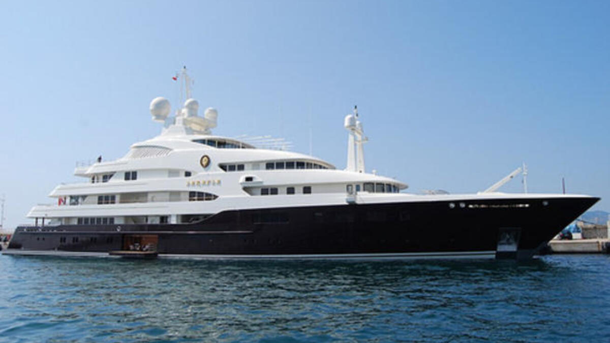 Sarafsa  - Saudi Royal family owned - probably Prince Fahd bin Sultan bin Abdulaziz al Saud, named after his daughter. 110 million Euros.