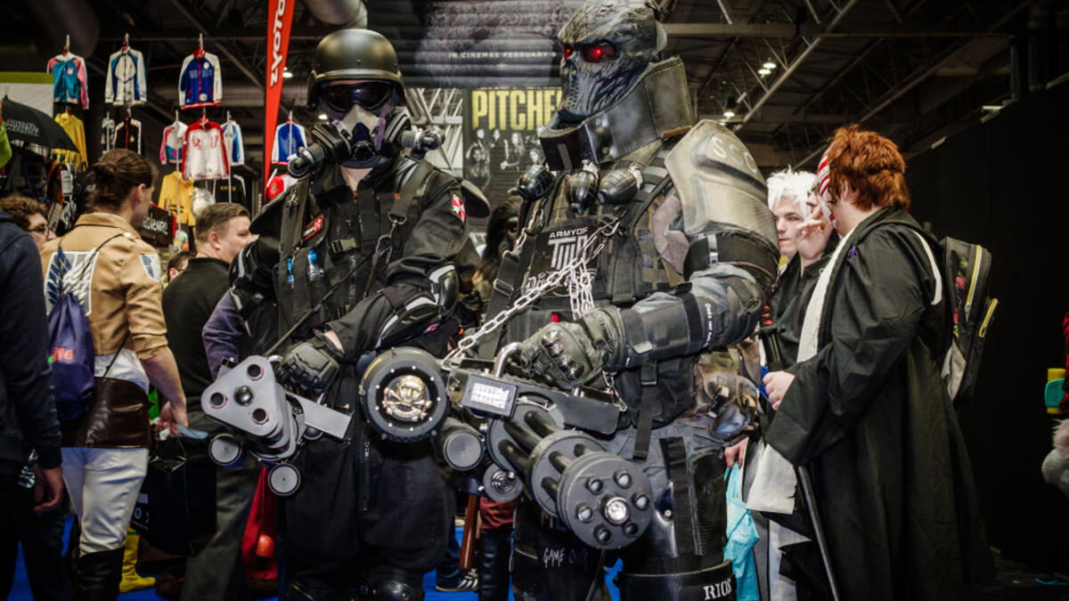 Cosplayers dressed as characters from the movie/video game 'Resident Evil' and the video game 'Army of Two' (Shutterstock/File Photo)