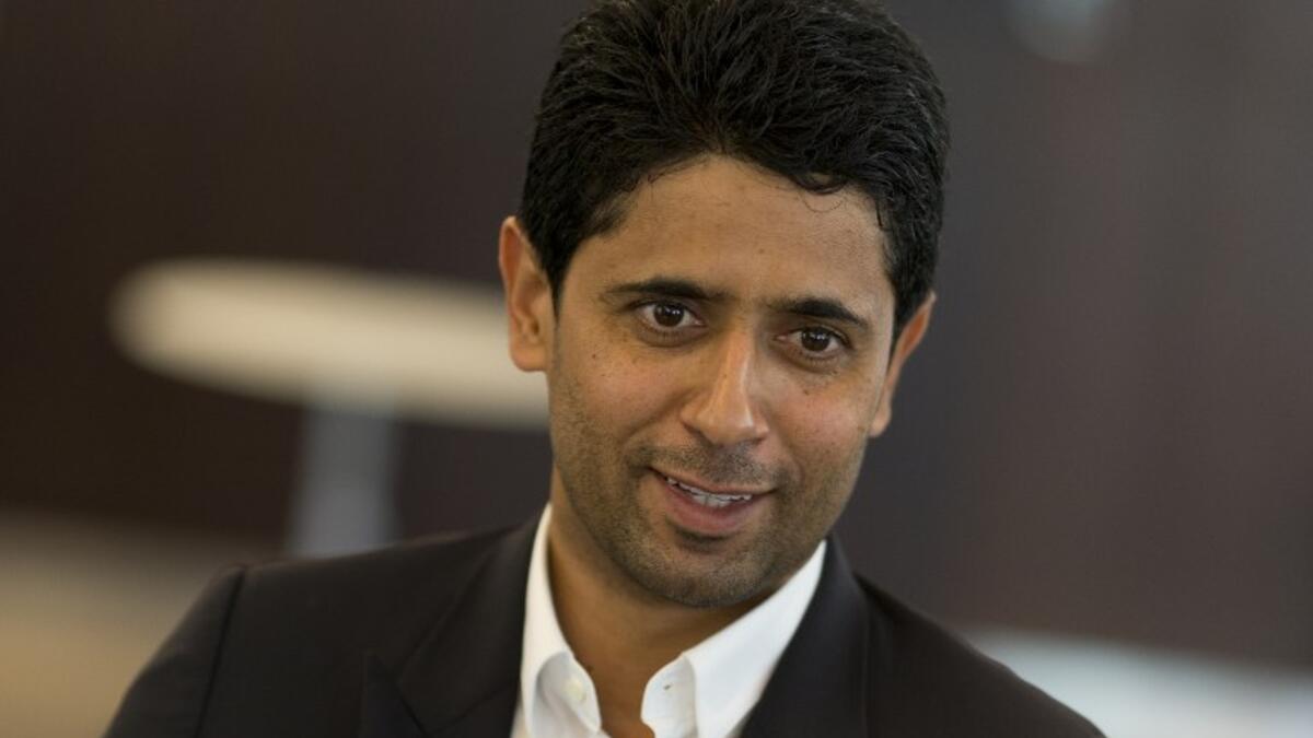 7- القطري ناصر الخليفي الرئيس التنفيذي لشبكة بي إن سبورتس ورئيس نادي باريس سان جيرمان.