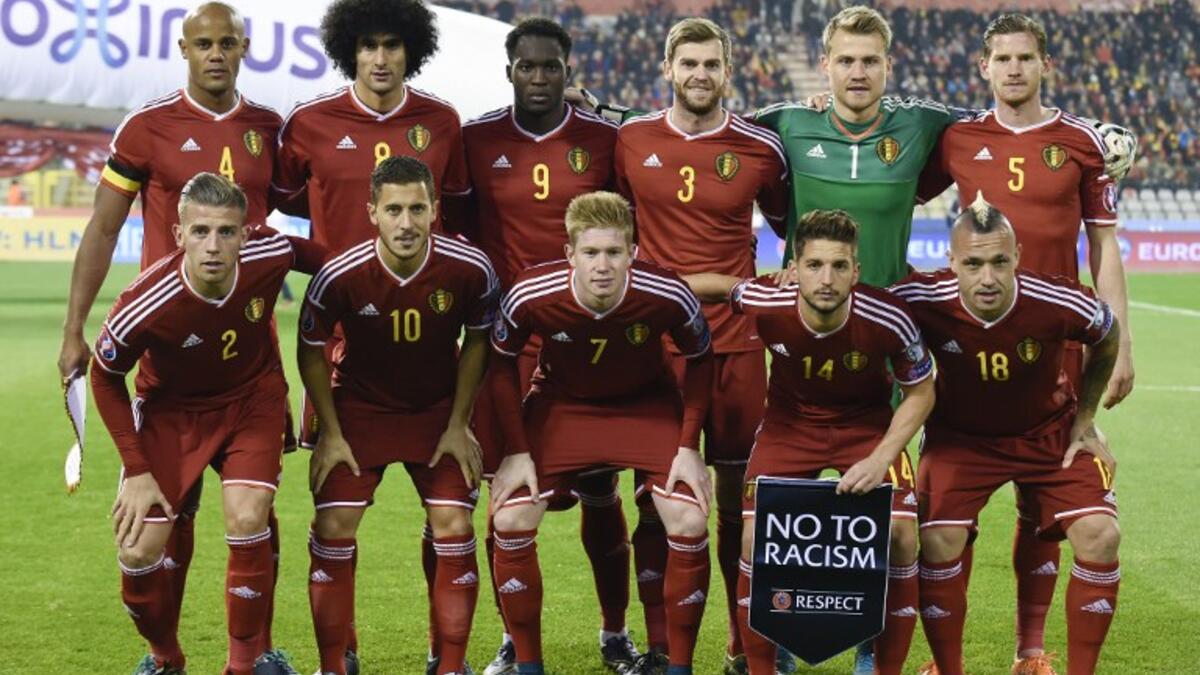 منتخب بلجيكا (المجموعة الثانية): احتل صدارة المجموعة برصيد 23 نقطة (7 انتصارات، وتعادلان، وخسارة واحدة من 10 مباريات).