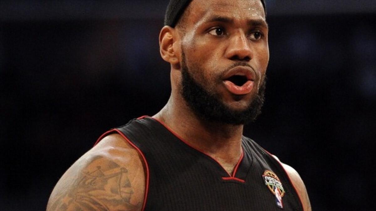 لاعب كرة السلة الأميركي ليبرون جيمس: استطاع تحقيق ثروة وصلت إلى 72.3 مليون دولار خلال 2014.