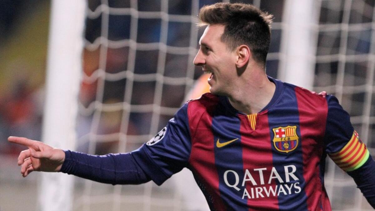 5- الأرجنتيني ليونيل ميسي مهاجم برشلونة.