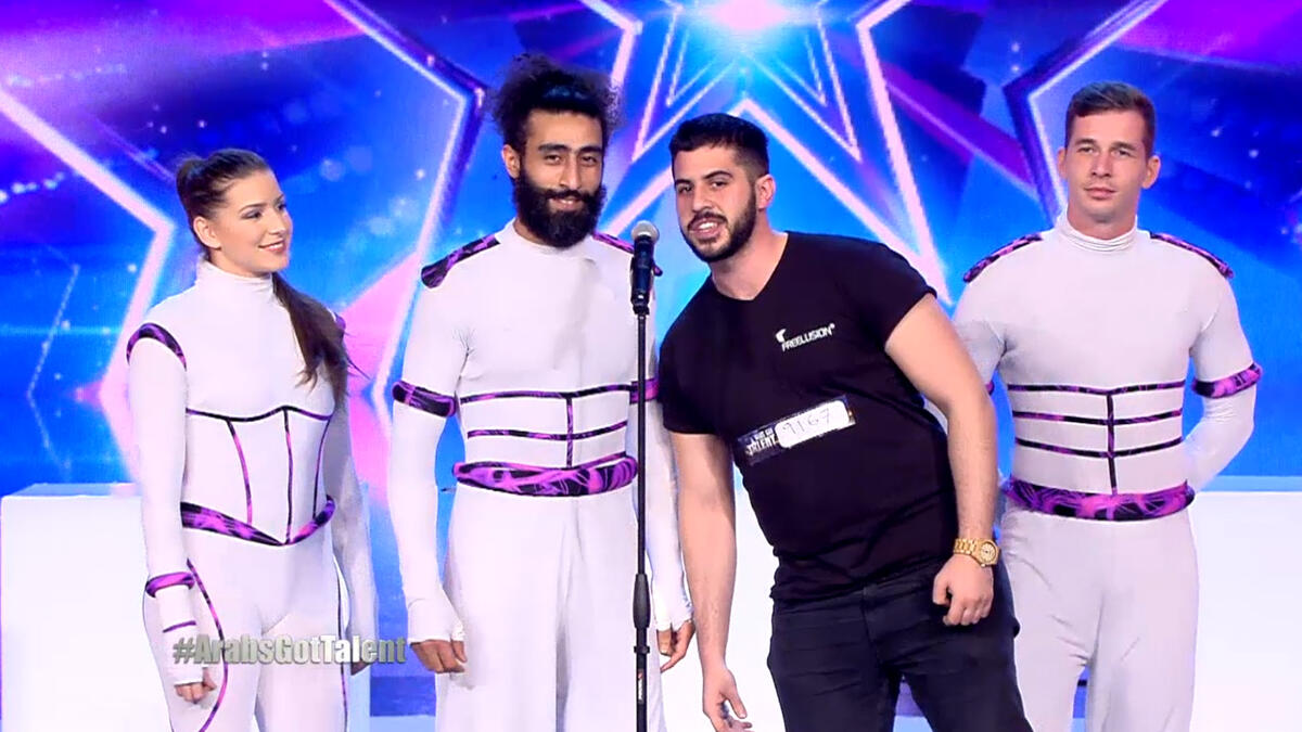 قدم فريق Freelusion من سوريا وفلسطين عرضًا راقصًا من الـ Mapping أبهر الجميع وخاصة أعضاء اللجنة الذين أثنوا على احتراف موهبتهم.