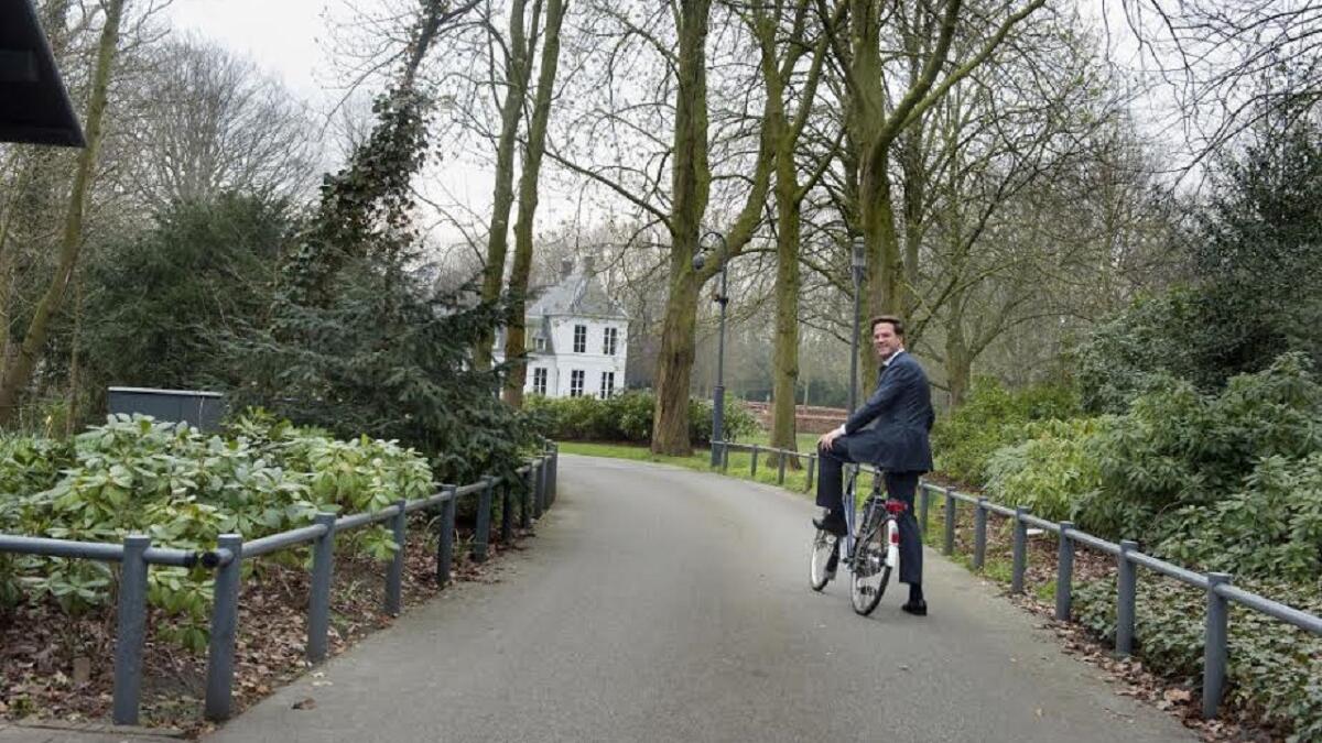 رئيس الوزراء الهولندي مارك روت في لاهاي  29 مارس/ آذار 2012