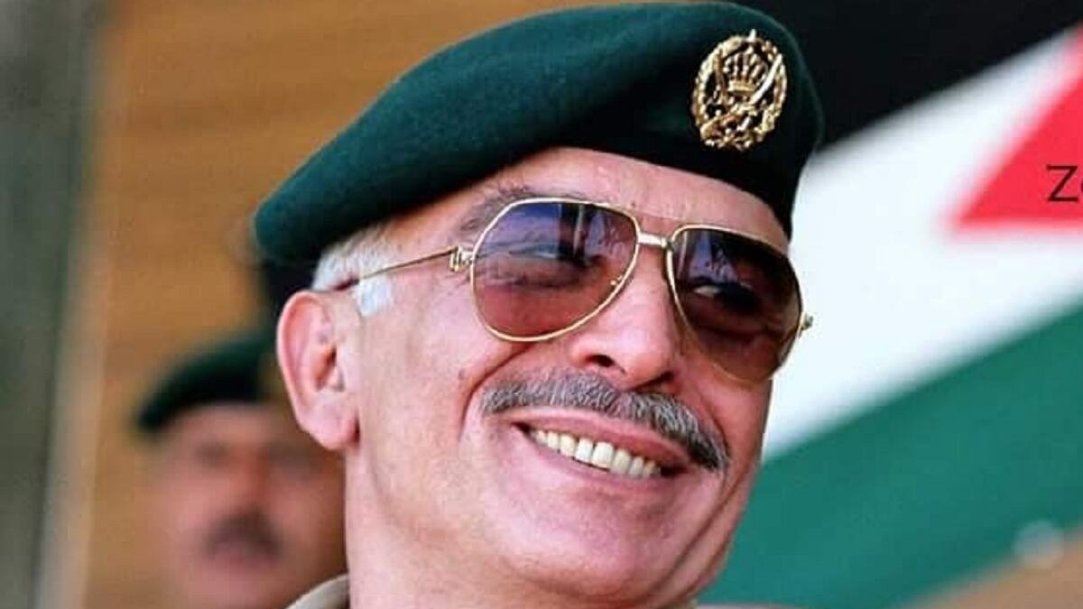 ولد في عمّان في 14 نوفمبر 1935، وكان الابن البكر للأمير طلال بن عبد الله والأميرة زين الشرف بنت جميل.