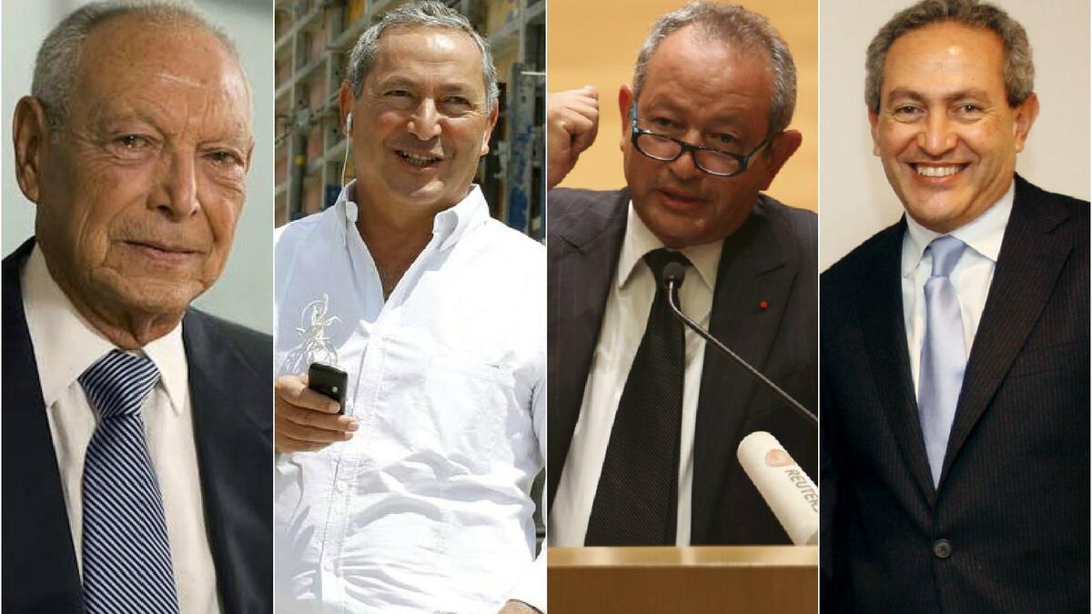 عائلة ساويرس أغنى عائلات مصر. فقد تصدر نجيب ساويرس العناوين نظرا لجهوده في إنشاء بنك استثماري محلي يكون قادرا على منافسة بنك إي إف جي هيرميس أكبر البنوك الاستثمارية في الشرق الأوسط وقدرت ثروته 9.9 مليار دولار (11.3 مليار سابقاً).