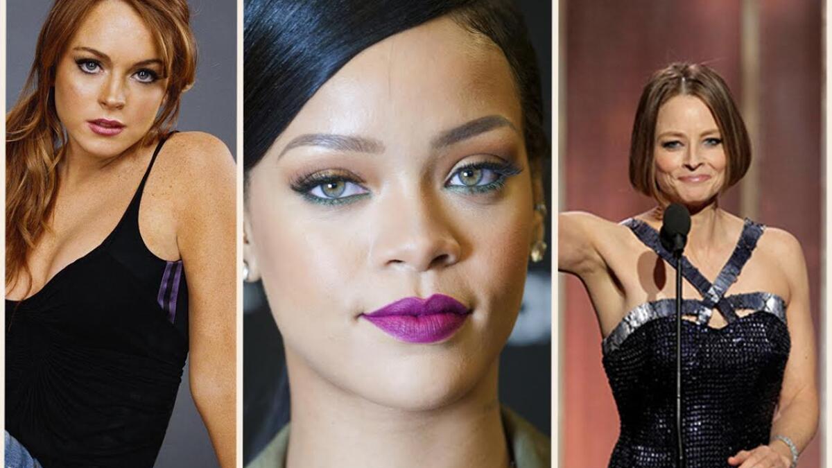 فنانات أجنبيات: أعلنت الفنانة "ليندسي لوهان" عن مثليتها الجنسية، كما تزوجت الممثلة "جودي فوستر" من صديقتها المصورة "إلكسندرا هيديسون"، وتردد أن الفنانة "ريانا" تقيم علاقة مع فتاة ترافقها في كل مكان تدعى "ميليسا فورد".