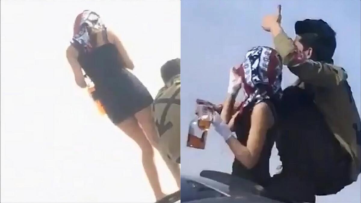 تداول رواد مواقع التواصل الإجتماعي مقطع فيديو لشاب سعودي يتفاخر بفتاة ترقص وهي مخمورة على سيارته من طراز BMW. وهو ما اثار سخط السعوديين حتى تم القاء القبض على الشاب والفتاة.