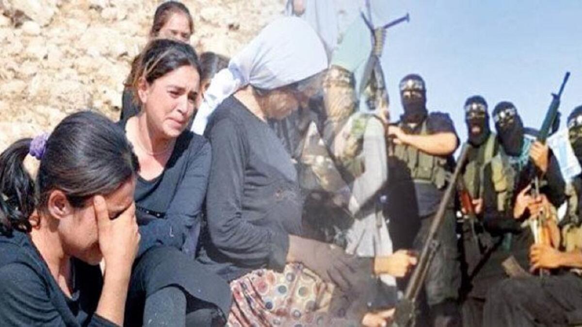 اختطفت داعش مجموعة كبيرة من الفتيات الكرديات لبيعهن إلى التجار العاملين في سوق "الخدمات" الجنسية في الشرق الأوسط، فيما جرى تزويج بعض الأسيرات إلى أعضاء التنظيم، الأمر الذي دفع الكثيرات منهن إلى الانتحار.