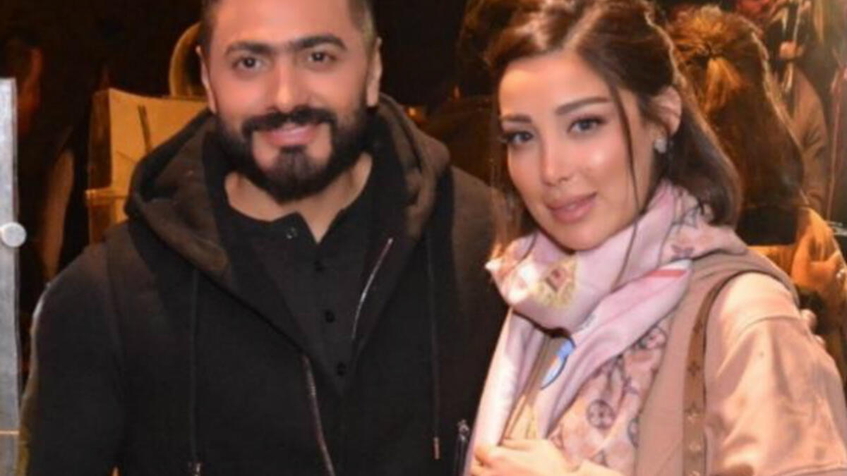 Egyptian Tamer Husni married Morrocan Basma Boussil