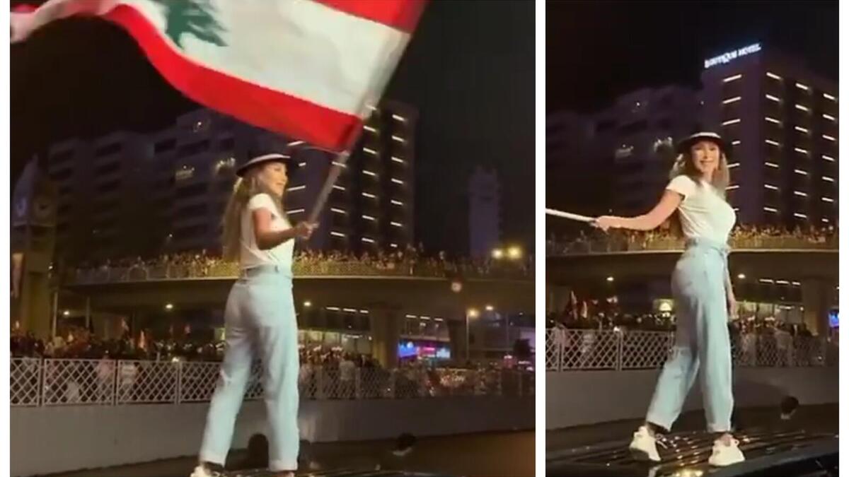 مايا دياب: "لوحت بالعلم اللبناني من على ظهر سيارتها".