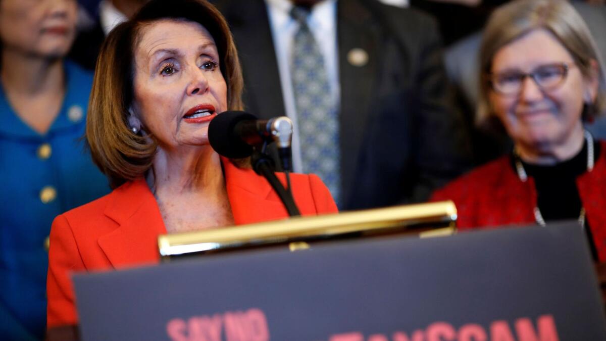 1- نانسي بيلوسي: سياسية أمريكية تشغل منصب رئيس مجلس النواب في الولايات المتحدة منذ 3 يناير، 2019.