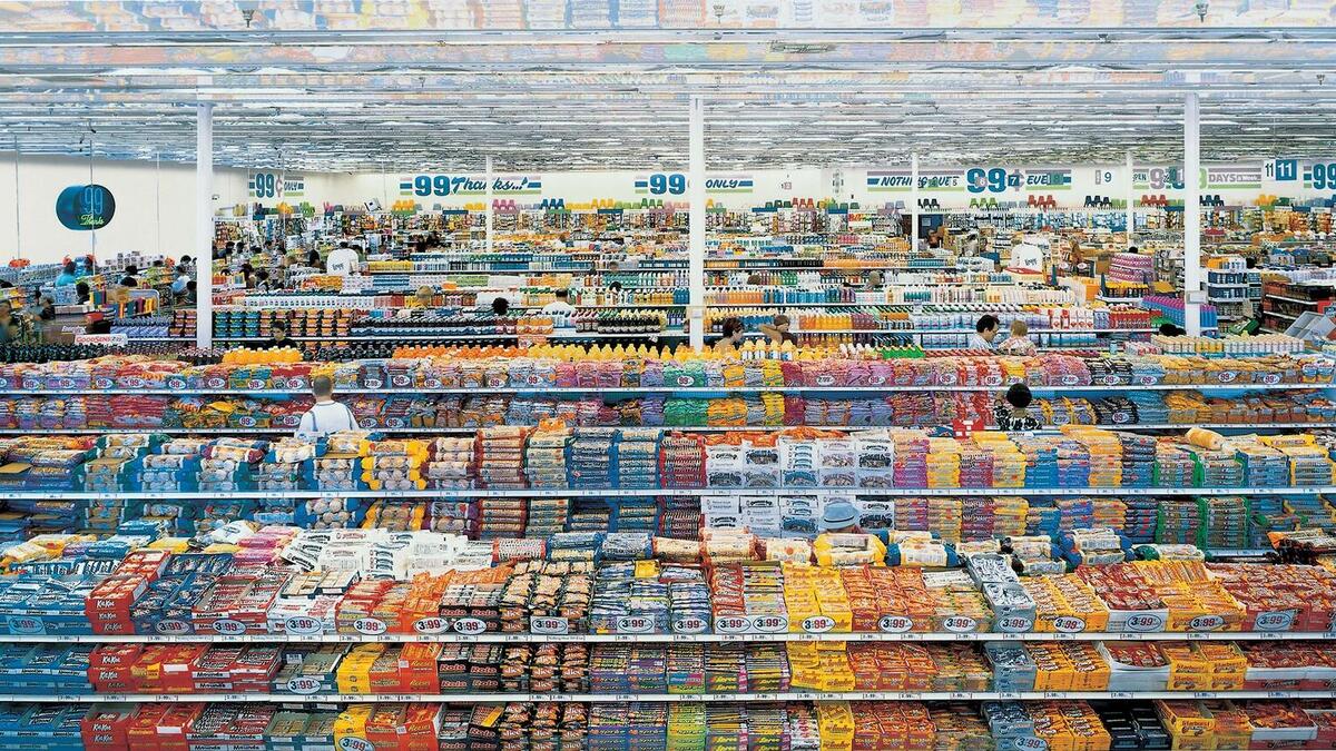 6. Andreas Gursky, 99 Cent II Diptychon