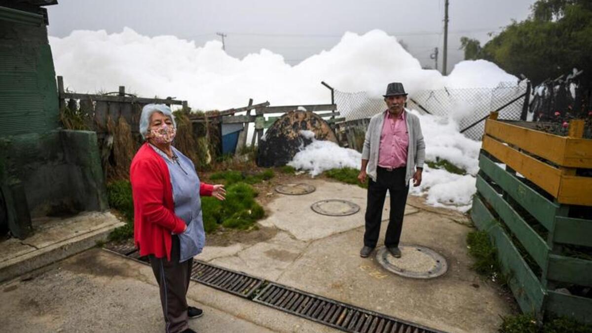 Polluted River Produces Toxic Foam in Colombia