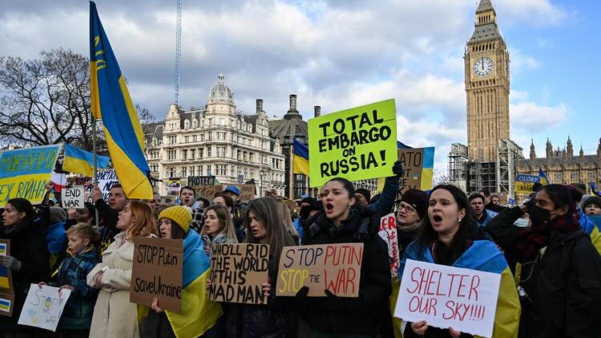 Protesters Around the World Rally for Ukraine