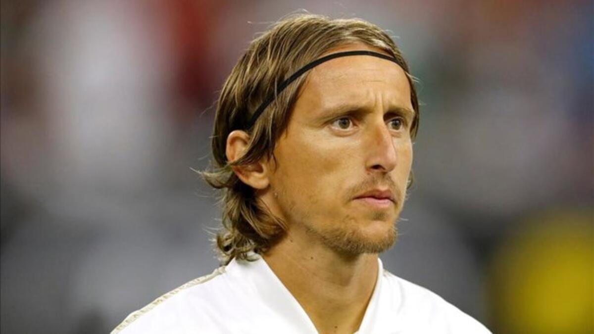 لاعب الوسط الكرواتي لوكا مودريتش