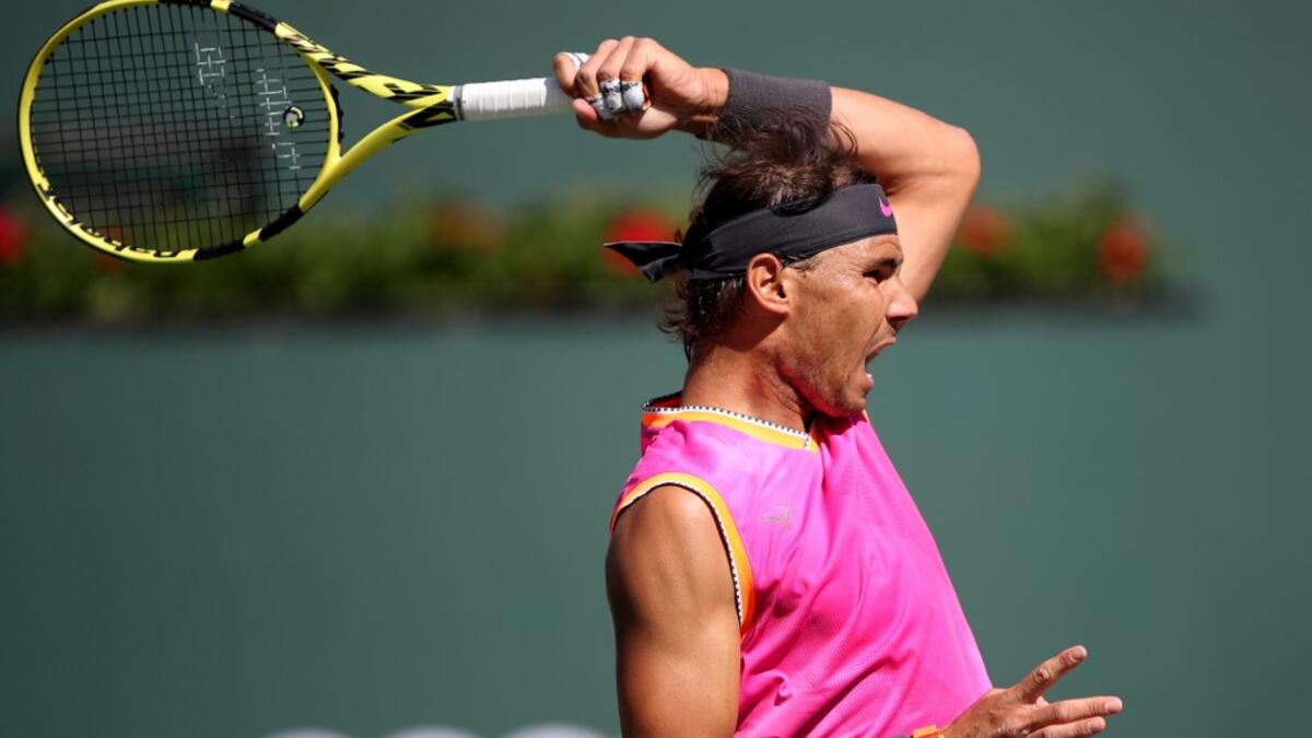 لاعب التنس الإسباني رافاييل نادال