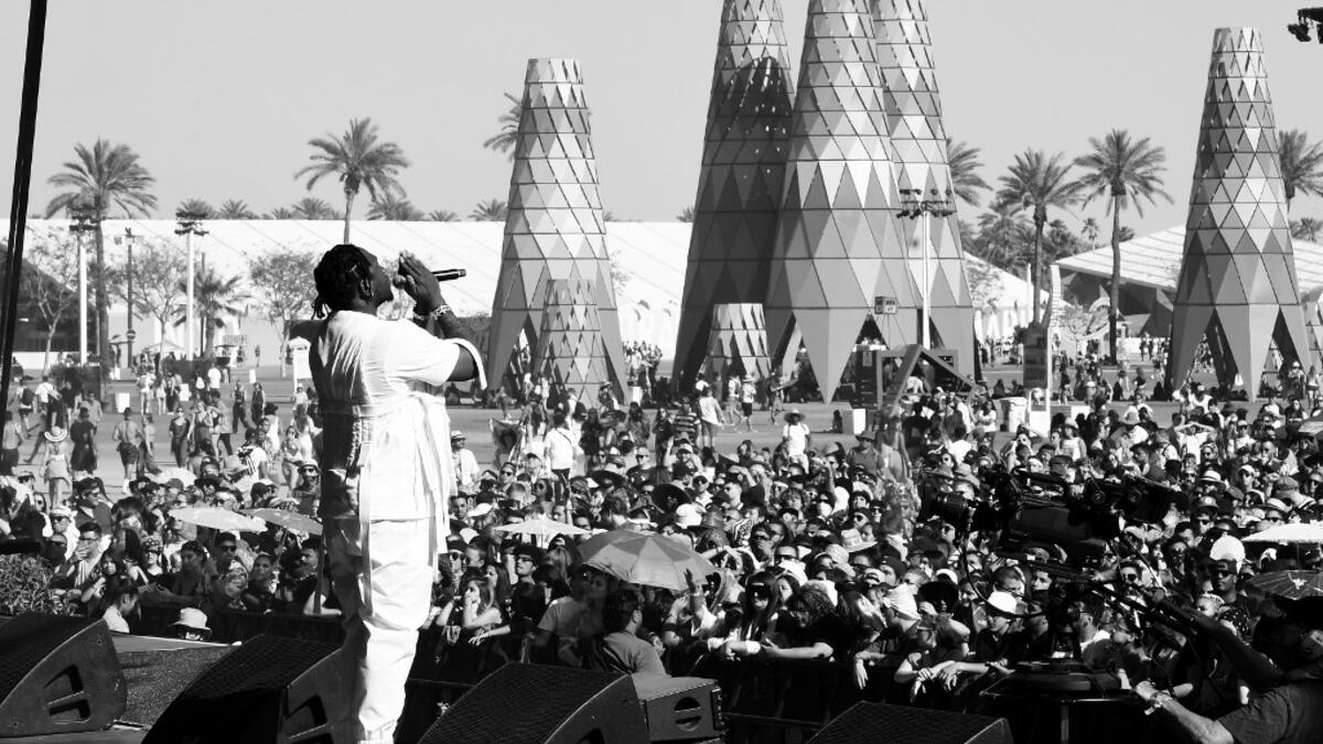 Pusha T performs at Coachella Stage during the 2019 Coachella Valley Music And Arts Festival on April 21, 2019 in Indio, California. Kevin Winter/Getty Images for Coachella/AFP