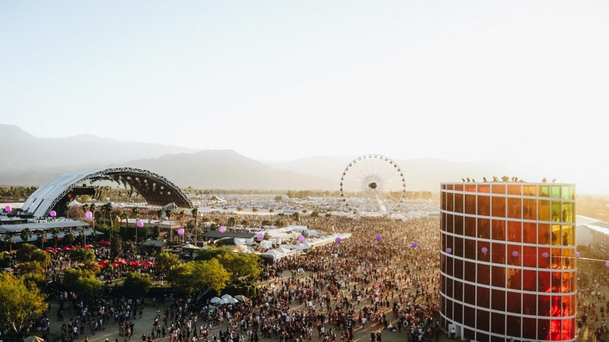 Festivalgoers are seen during the 2019 Coachella Valley Music And Arts Festival on April 21, 2019 in Indio, California. Rich Fury/Getty Images for Coachella/AFP