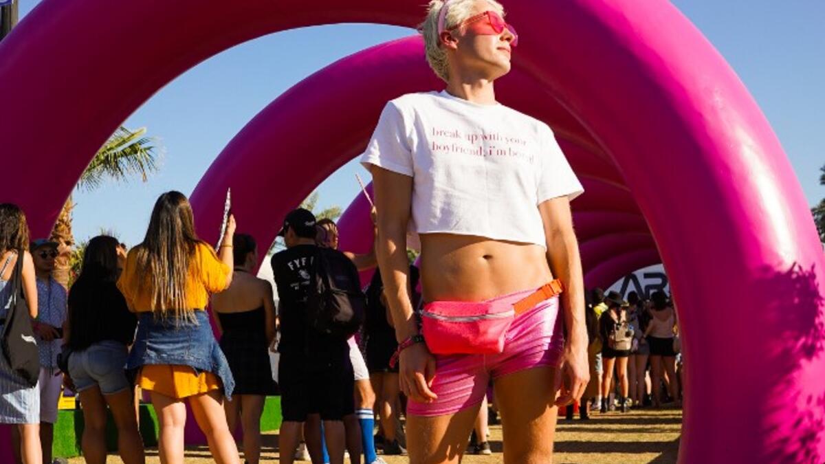 Festival goer attends 2019 Coachella Valley Music And Arts Festival - Weekend 2 on April 21, 2019 in Indio, California. Presley Ann/Getty Images for Coachella/AFP