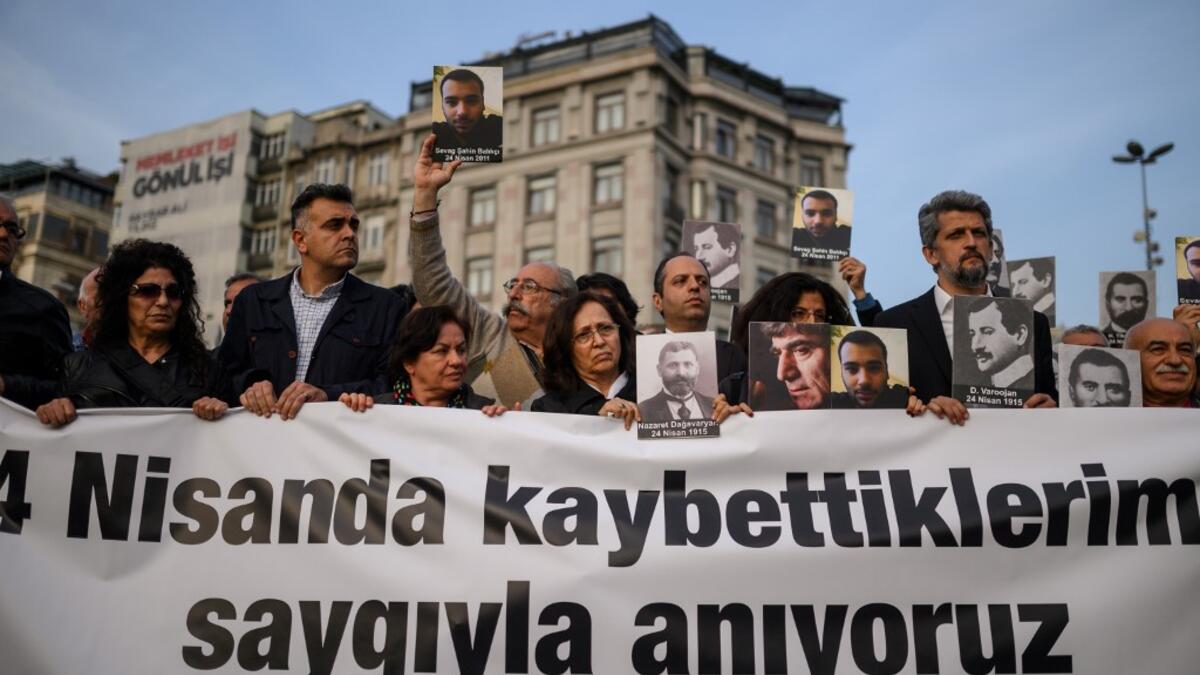 Armenians say up to 1.5 million people were killed during World War I as the Ottoman Empire was falling apart, a claim supported by many other countries. It has long sought international recognition of this as genocide, as agreed by around 20 countries and some parliaments. BULENT KILIC / AFP