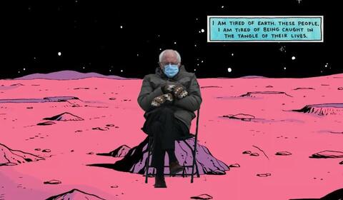 'Bernie Sanders and the Mittens' Memes Take Over Social Media