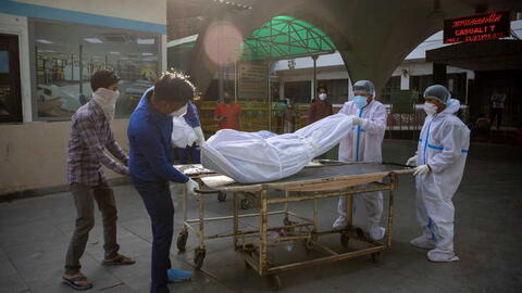 الهند.. مصرع 18 مريضا بكورونا إثر حريق في مستشفى