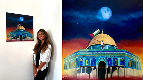 Saudi Painter Raises Funds for Palestine 