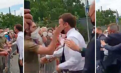 من الذي صفع ماكرون وما هي عقوبته؟