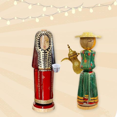 Nasana Wooden Dolls Tell the Story of Saudi People