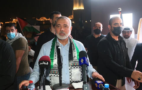 هنية في الدوحة بالتزامن مع رفض اسرائيل تسليم الاموال القطرية لحماس