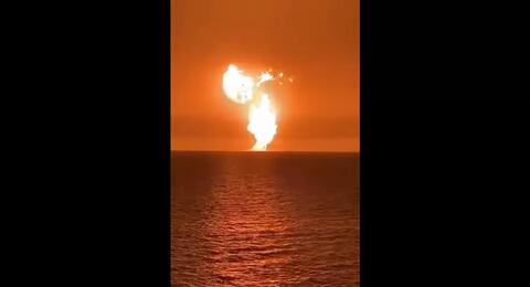 Huge Explosion Hit Oil, Gas Field Near Azerbaijan Coast