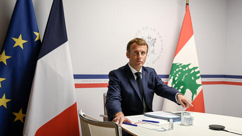 Macron Slams Lebanese Politicians on Port Blast Anniversary