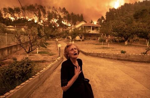 Greek Villagers Refuse to Evacuate to Save Their Homes From Wildfires