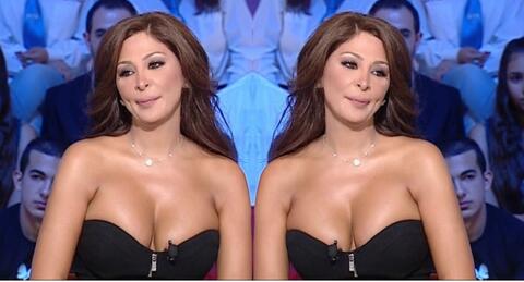 إليسا تنفعل على الهواء مباشرةً بسبب صدرها!