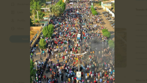 كوادر السودان يبدأون بالعصيان المدني