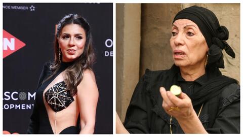 صور: انهياء الفنانة رجاء حسين في عزاء نجلها العقيد كريم 