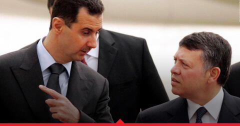 الأسد يتصل بملك الأردن