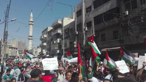 Protesters Slam The Jordan, UAE and Israel Accord on 'Water and Energy'