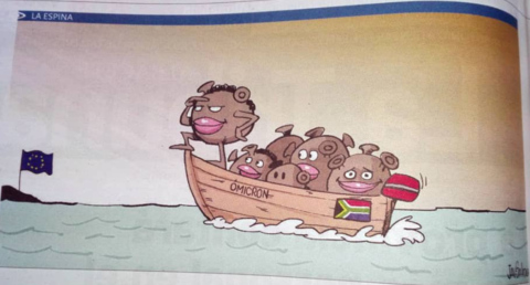 Spanish, German Newspapers’ Omicron Cartoons Slammed 