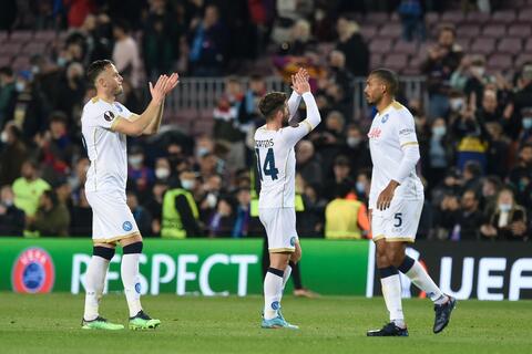 تشكيلة نابولي المتوقعة أمام برشلونة في الدوري الأوروبي