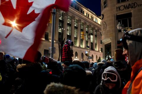 Canada Arrest 100 'Freedom Convoy' Protesters