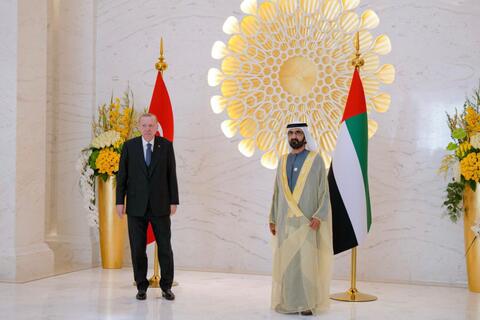 أردوغان: لمسنا مودة ومحبة كبيرة من الامارات