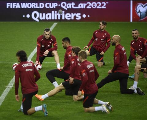 تشكيلة تركيا المتوقعة أمام البرتغال اليوم في تصفيات كأس العالم 2022