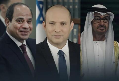 El Sisi, Naftali Bennett, MBZ Meet in Sharm El Sheikh
