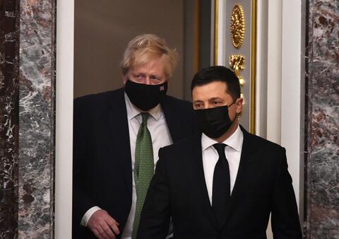 British PM Johnson Makes a Surprise Visit to Kyiv