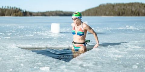 Amber Fillary Breaks Record For Longest Ice Underwater Swim 