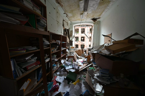 Ukraine War: How do You Document Destroyed Buildings? (AFP)